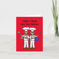 Funny Older Cooks Koch Day Card