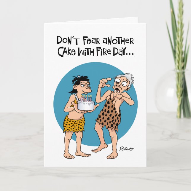 Funny Older Male Birthday Card Karte (Vorderseite)