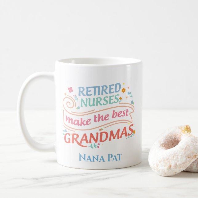 Funny Oma Nurses Retirement Coffee Tasse (Mit Donut)