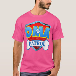 Funny Oma Patrol Hund Mama, Vater für Männer Fraue T-Shirt