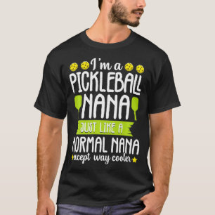 Funny Oma Pickleball Nana Vater Cool Paddle Ball T-Shirt
