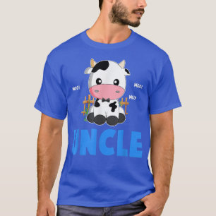 Funny Oncle Kuh Niedliche Kuh Bauer Geburtstag Mat T-Shirt