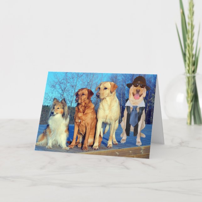 Funny One a Kind Labrador Geburtstag Karte (Vorderseite)