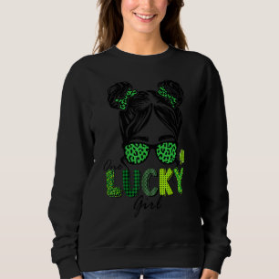 Funny One Lucky Girl Irish Saint Patrick Day Matc Sweatshirt