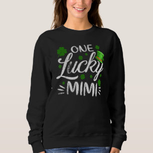 Funny One Lucky Mimi Matching Familie Saint Patric Sweatshirt