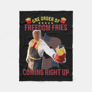Funny one order of Freedom Fries kommt wieder auf Fleecedecke
