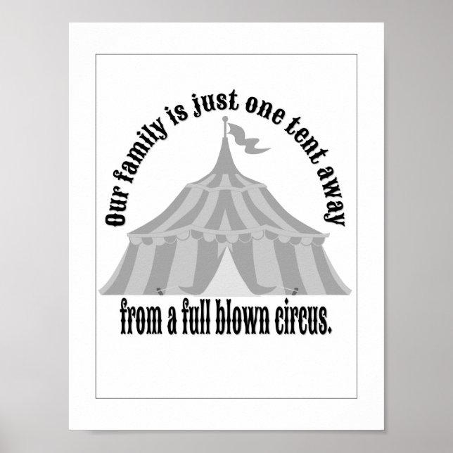 Funny One Zelt away Circus Poster (Vorne)