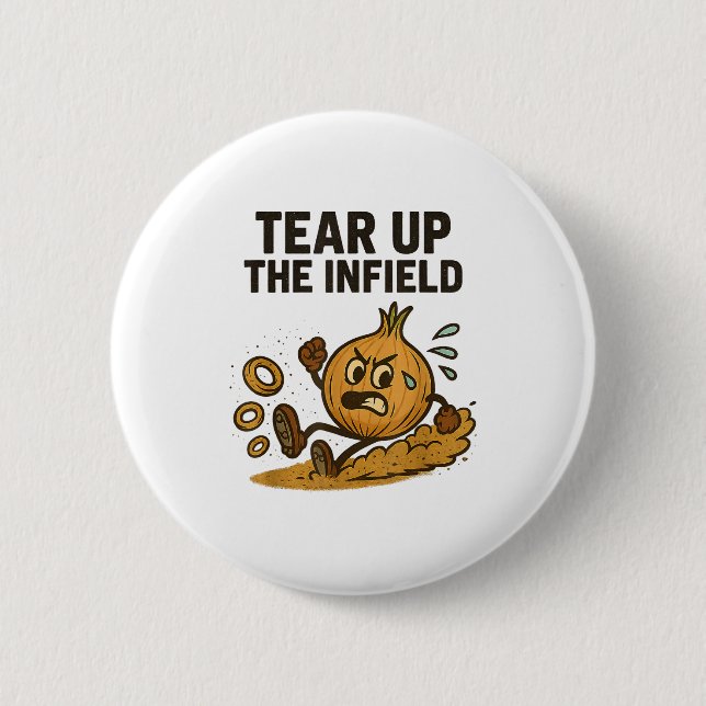 Funny Onion Rings Baseball Base Infield Glove Soft Button (Vorderseite)