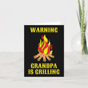 Funny Opa grillt Gift Väter Tag Grillen Gif Karte