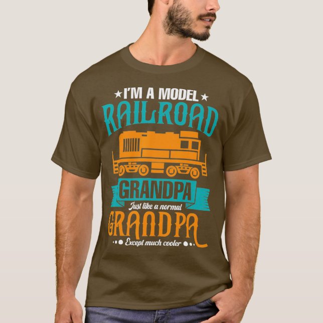 Funny Opa Modellbahn, außer viel T-Shirt (Vorderseite)