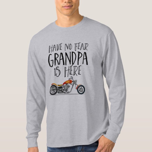 Funny Opa Motorrad T-Shirt (Vorderseite)