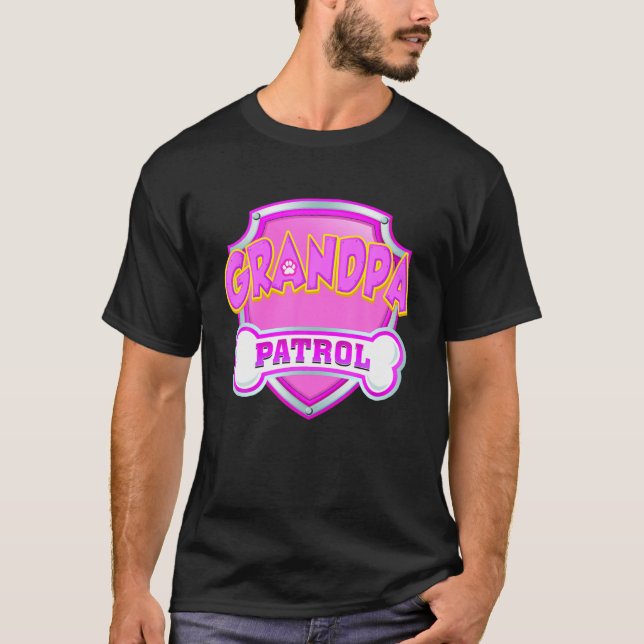 Funny Opa Patrol - Hunde Mama, Vater für Männer Fr T-Shirt (Vorderseite)