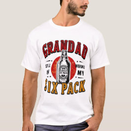 Funny Opa Six Pack T-Shirt - Vatertag Biergeschenk