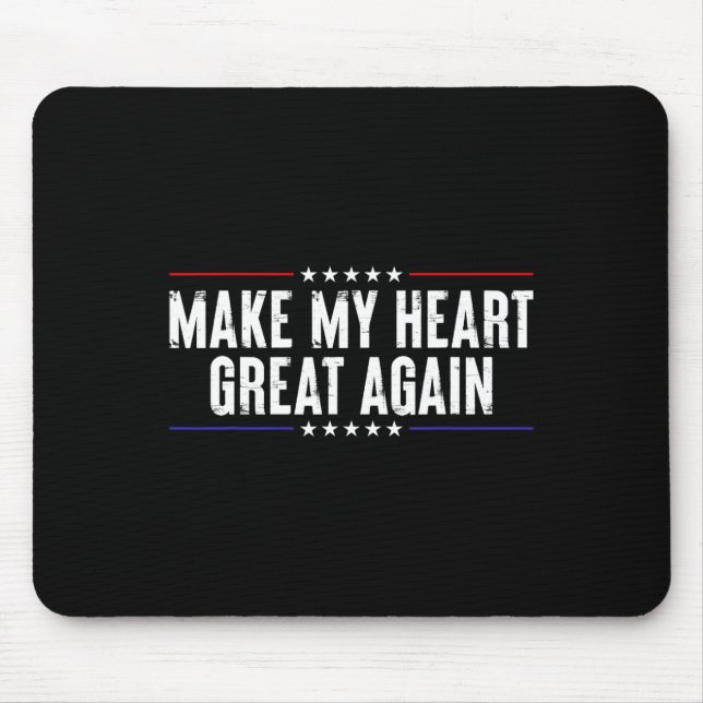 Funny Open Heart Operation Erholung machen My Hear Mousepad (Vorne)