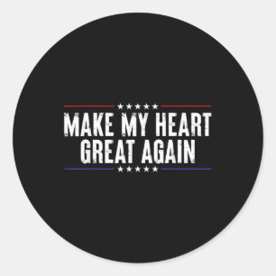 Funny Open Heart Operation Erholung machen My Hear Runder Aufkleber