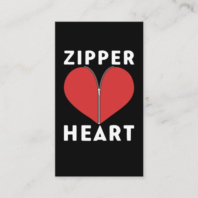 Funny Open Heart Operation Erholung Umgehung Visitenkarte (Vorderseite)