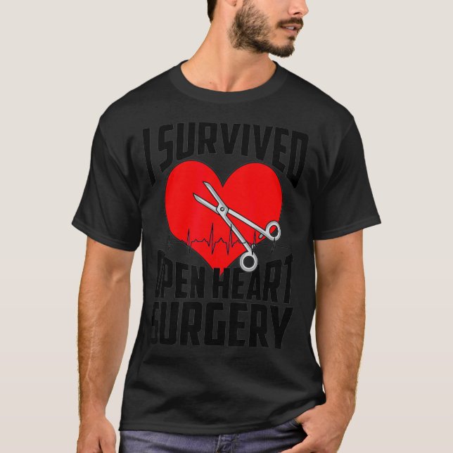 Funny Open Heart Operation Geschenke Männer Cool ü T-Shirt (Vorderseite)