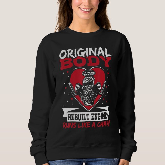 Funny Open Heart Surgery, Original Body Rebuilt En Sweatshirt (Vorderseite)