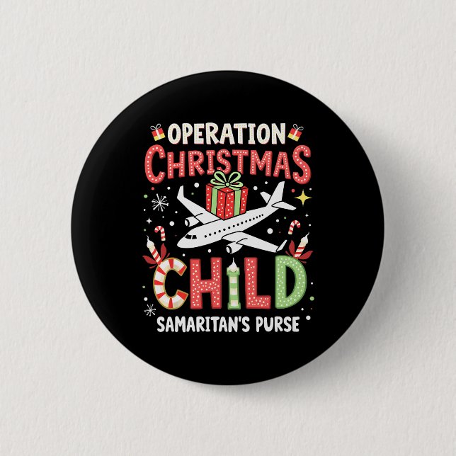 Funny Operation Weihnachtskinderfamilie Matching X Button (Vorderseite)