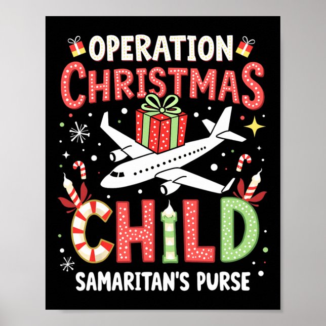 Funny Operation Weihnachtskinderfamilie Matching X Poster (Vorne)