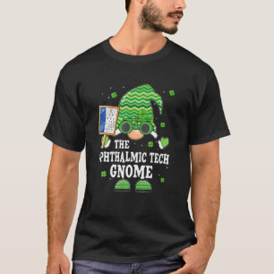 Funny Ophthalmic Tech Gnome Optometrist St Patrick T-Shirt