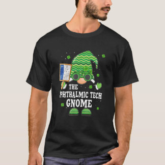 Funny Ophthalmic Tech Gnome Optometrist St Patrick T-Shirt