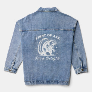 Funny Opossum - ich bin ein Genuss Jeansjacke