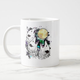 Funny Opossum Moon Cute Screaming Possum Jumbo-Tasse