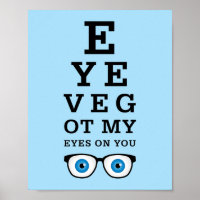 Funny Optician Augen auf Sie