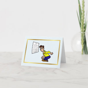 Funny Optometrie Day Grußkarte mit Augendiagramm Karte