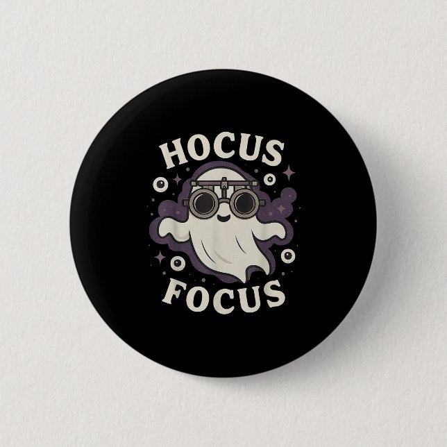 Funny Optometrie Hocus Fokus Soky Optometrist Hall Button (Vorderseite)