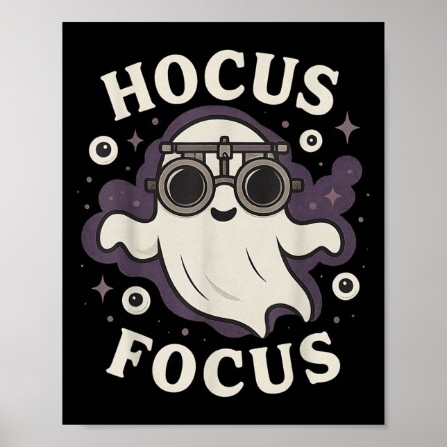 Funny Optometrie Hocus Fokus Soky Optometrist Hall Poster (Vorne)