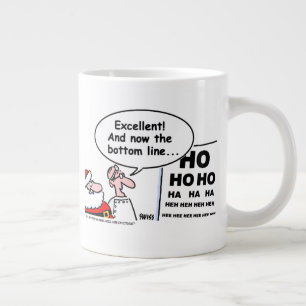 Funny Optometrist Weihnachten Weihnachtsmann Carto Jumbo-Tasse