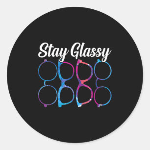 Funny Optometry Eyegles Bleibe Gly Optometrist Opt Runder Aufkleber