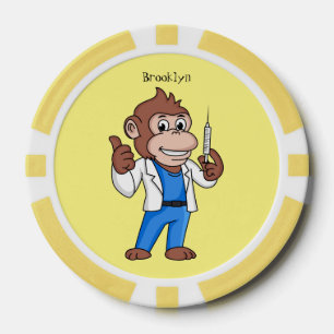 Funny Orang-Utan Cartoon Arzt Pokerchips