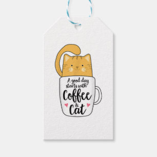 Funny Orange Cat Coffee Mug Cat Lover Geschenkanhänger
