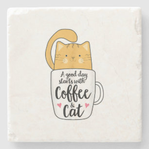 Funny Orange Cat Coffee Mug Cat Lover Steinuntersetzer