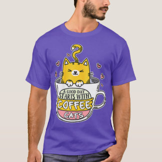 Funny Orange Cat Tasse Cat Niedlich Cat Lovers Gi T-Shirt