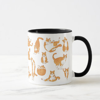 Funny Orange Cat Tasse | Niedlicher Tabby Chat Cup
