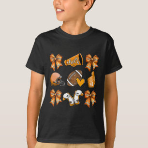 Funny Orange Cheer Coquette Football Mama Frauen G T-Shirt