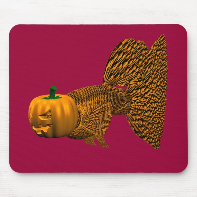 Funny Orange Guppy Mousepad (Vorne)