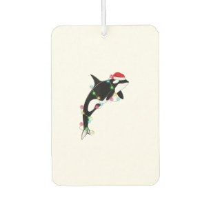 Funny Orca Killer Whale Weihnachtsmannmütze Weihna Autolufterfrischer