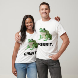 Funny Origami Frog RIBBIT T-Shirt