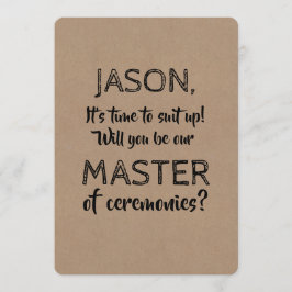Funny Original Master of Ceremonies Einladung