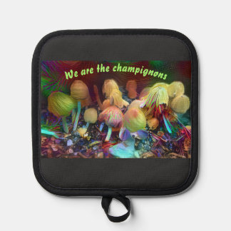 Funny Original Pot Holder “We are the champignons” Topflappen
