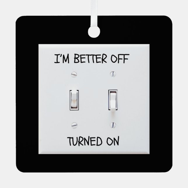Funny Ornament Light Switch Aus Metall (Vorderseite)