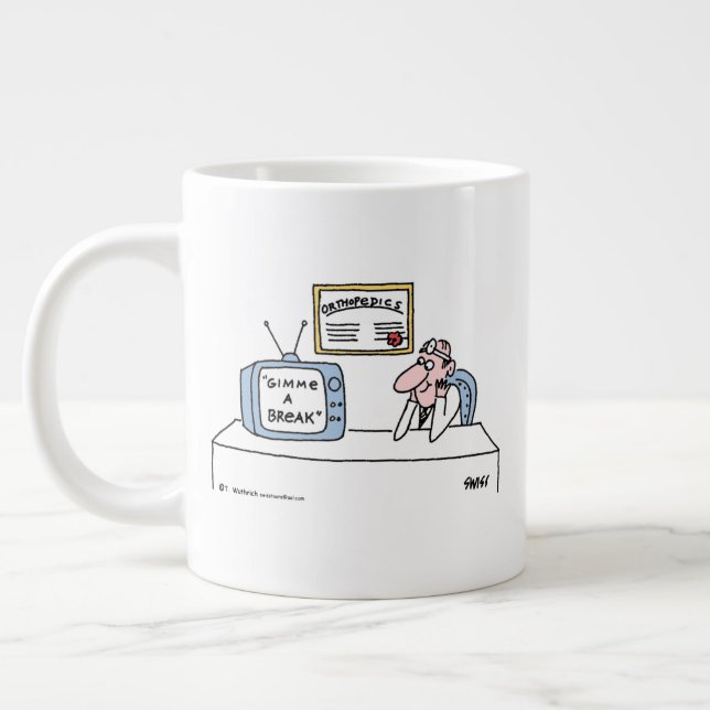 Funny Orthopedics RN oder Orthopädischer Chirurgen Jumbo-Tasse (Links)