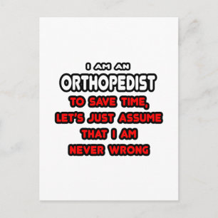 Funny Orthopedist T - Shirt und Geschenke Postkarte