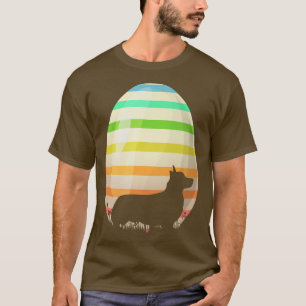 Funny Ostereier Lover Vintag Style Corgi Dog Eas T-Shirt