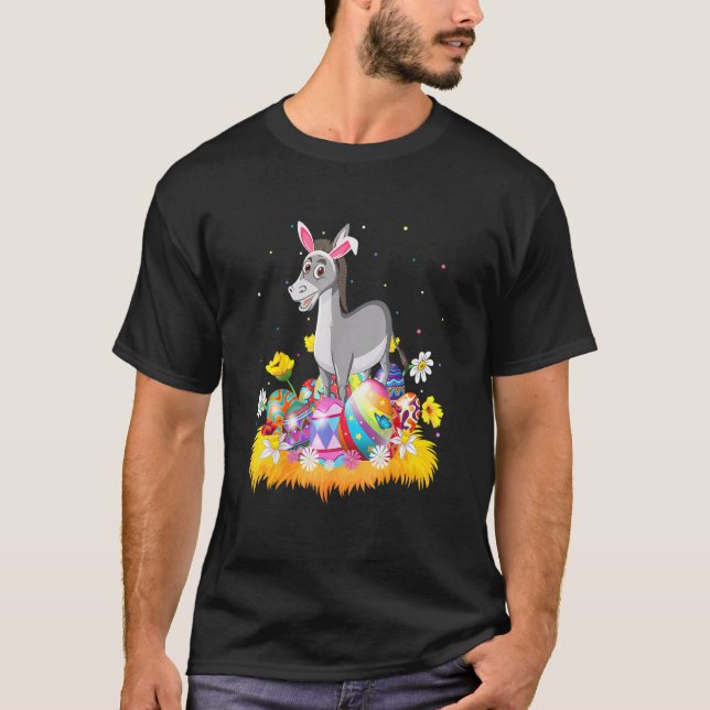 Funny Ostereier Niedlich Mule Ostersonntag T-Shirt (Vorderseite)